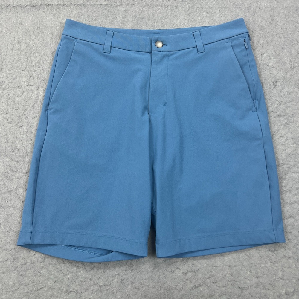 Lululemon Commission Short Men's 31 Blue Classic-Fit 9" Warpstreme Chino M7AK3S